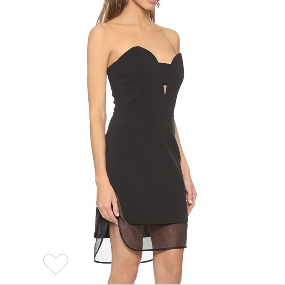 NWT Mason By Michelle Mason Ivory Bustier Dress